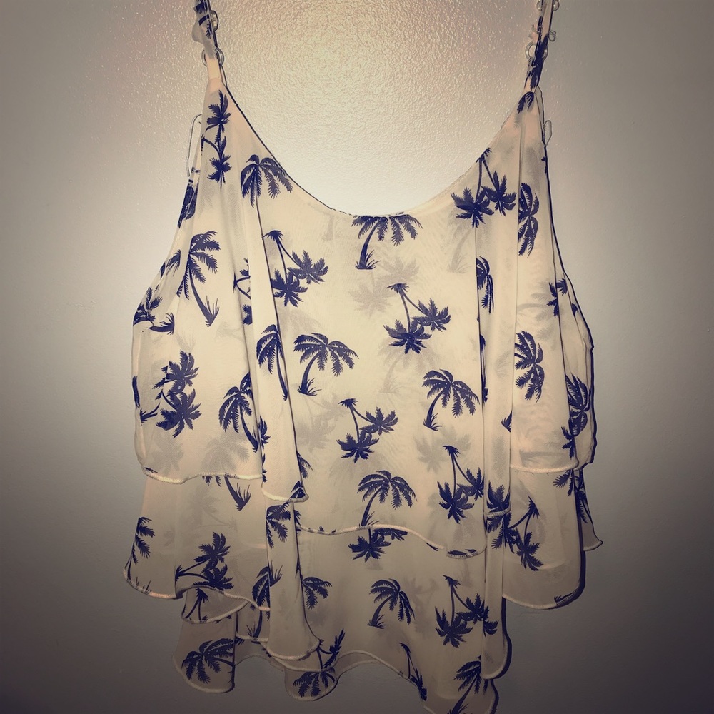 Blue Palm Tree Bikini Cover-up!